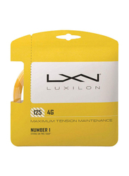 Wilson 4G Luxilon 125 Tennis String Set, 125mm, Yellow