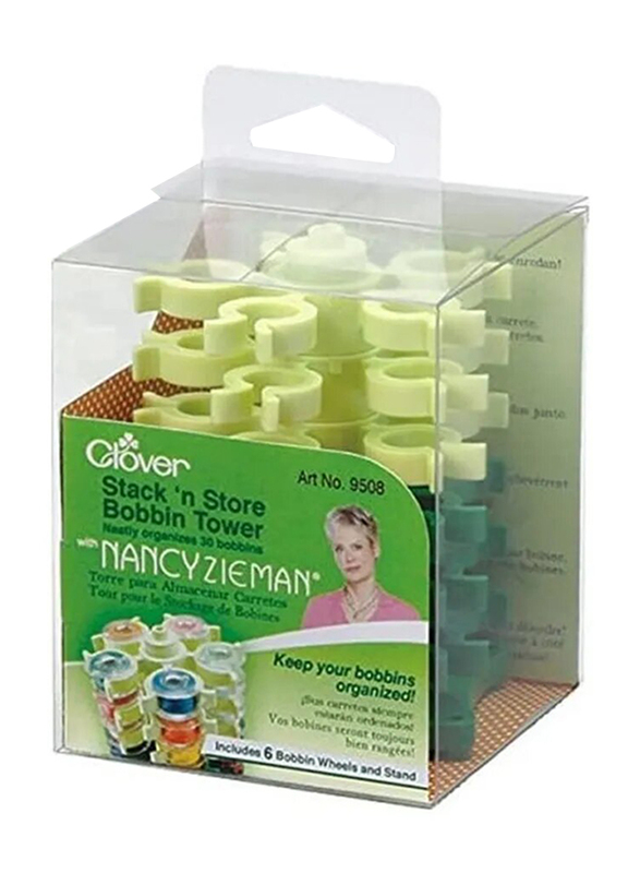 

Clover Stack N Store Bobbin Tower With Nancy Zieman, Green