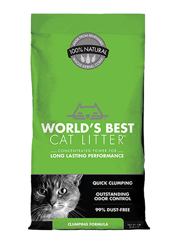 

World's Best Cat Litter Clumping Formula Litter, 3.2 Kg, Green