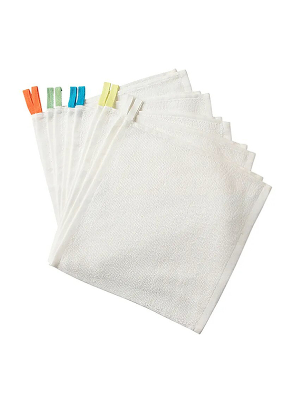 

10-Pieces Toddler Bath Towel for Kids, White