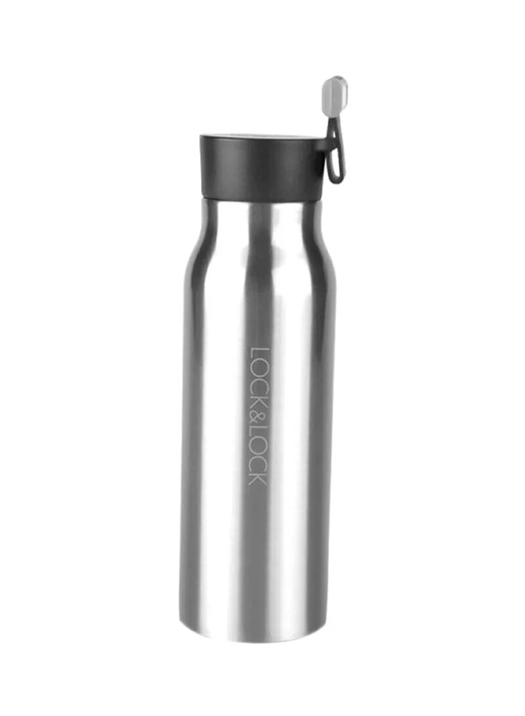 

Lock & Lock 500ml Name Tumbler, 2100580000000, Silver/Black