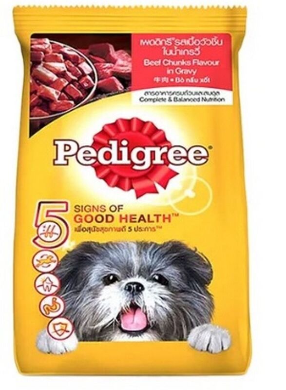 

Pedigree Beef Chunks Flavour In Gravy Wet Dog Food, 130g