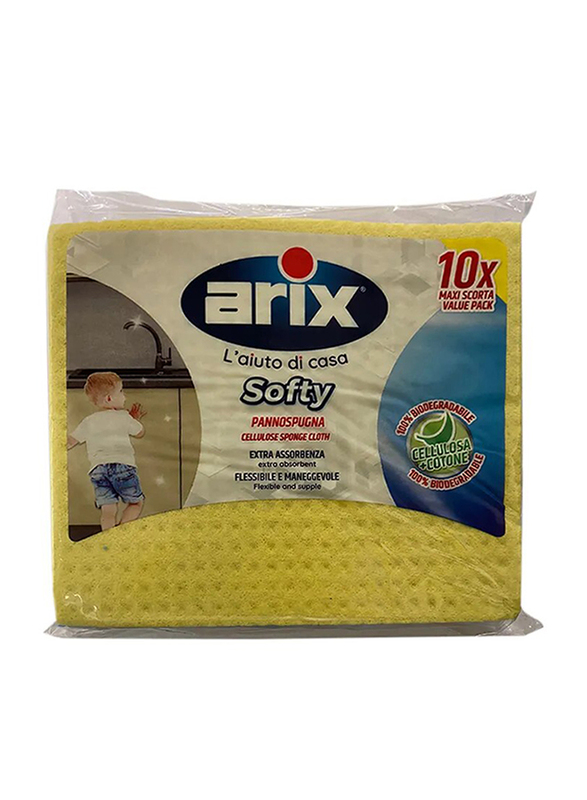 

Arix Sponge Cloth, Multicolour, 10 Pieces