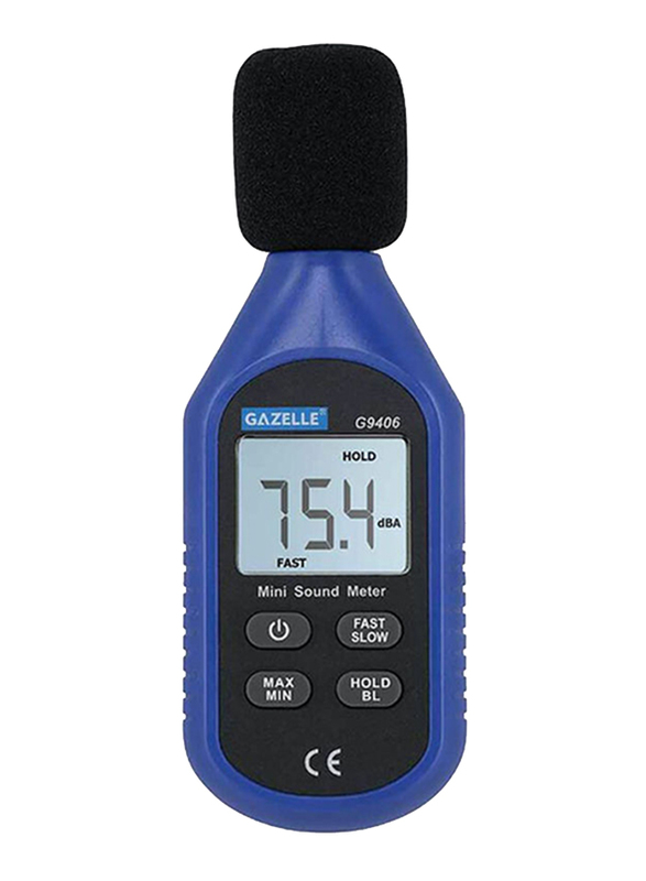 Gazelle Mini Sound Level Meter, ACE2000799, Blue/Black