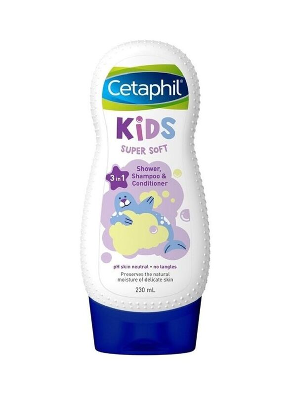 

Cetaphil 230ml 3-in-1 Super Soft Shower Shampoo and Conditioner for Kids