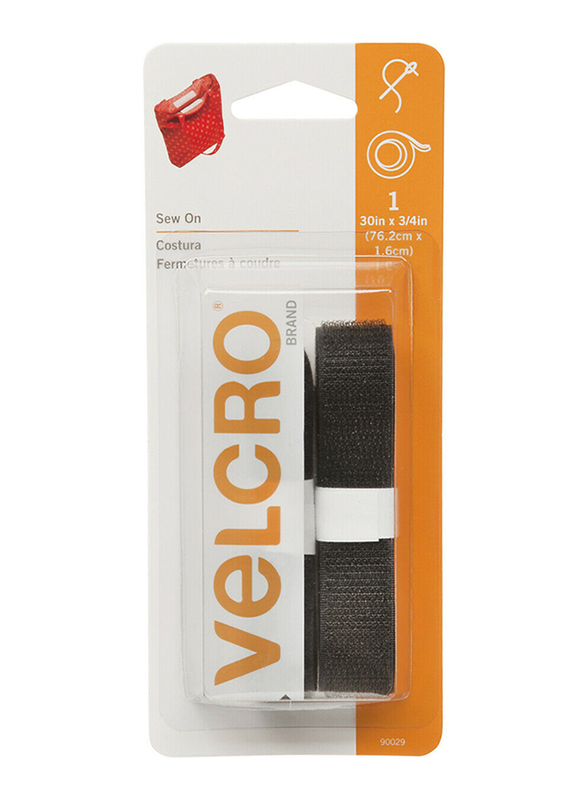 

Velcro 30 x 0.75-inch Sew On Fabric Fastener, Black