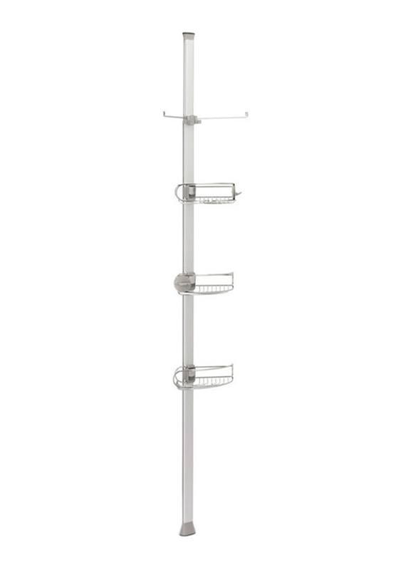 Simple Human Shower Caddy, Silver