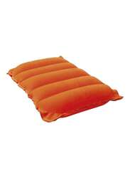 Bestway Inflatable Flocked Travel Pillow, Orange