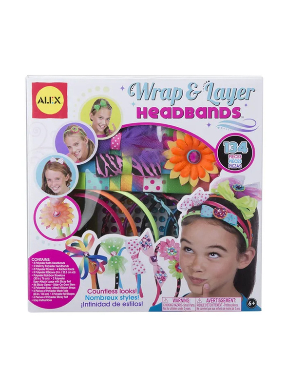 Alex Brands Do-It-Yourself Headband, Multicolour, 5 Pieces