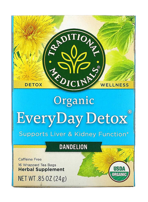 Traditional Medicinals Organic Everyday Detox Dandelion Herbal Tea, 24g