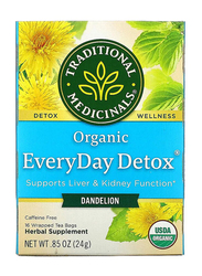 Traditional Medicinals Organic Everyday Detox Dandelion Herbal Tea, 24g