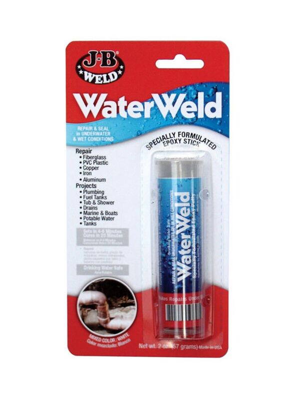 

J-B Weld 1.3x3.9x6.9 inch Water Weld Eproxy Putty Adhesive Stick, Off White