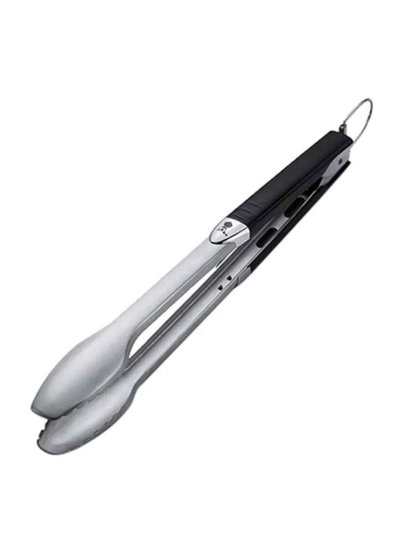 

Weber Soft-Coated Handle Premium Tong, Black/Silver
