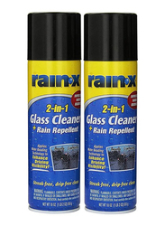 Rain-X 2-Piece 510gm 2-in-1 Glass Cleaner with Rain Repellent, Multicolour
