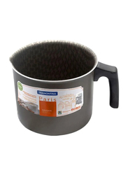 Tramontina 16cm Stainless Steel Round Milk Boiler, Black
