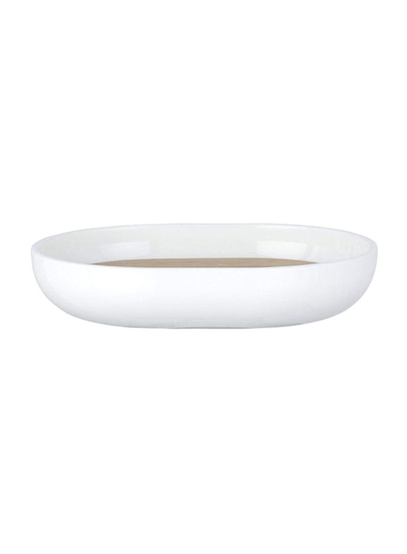 Wenko Base Posa Soap Dish, 12 x 9 x 2.5cm, White