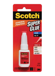 3M Scotch General Purpose Super Glue Liquid with Precision Applicator, 5g, Clear