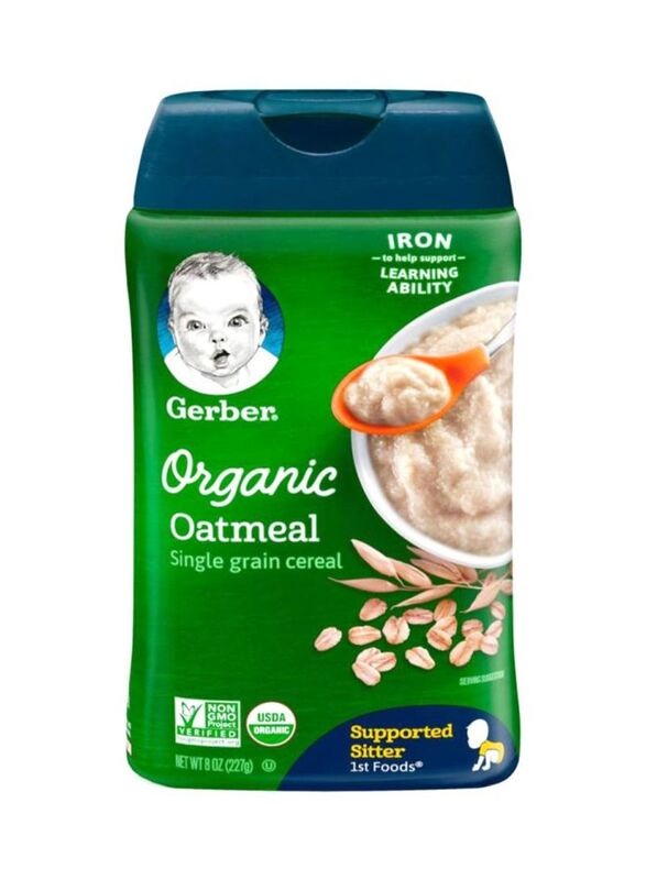 

Gerber Organic Oatmeal Single Grain Baby Cereal, 8 Oz