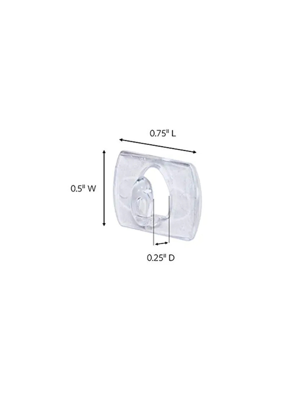 3M Command Clips, 20-Piece, Clear