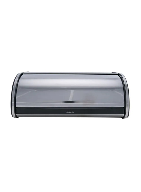 

Brabantia Roll Top Bread Bin, 44.5 x 17.5 x 27cm, Silver/Black