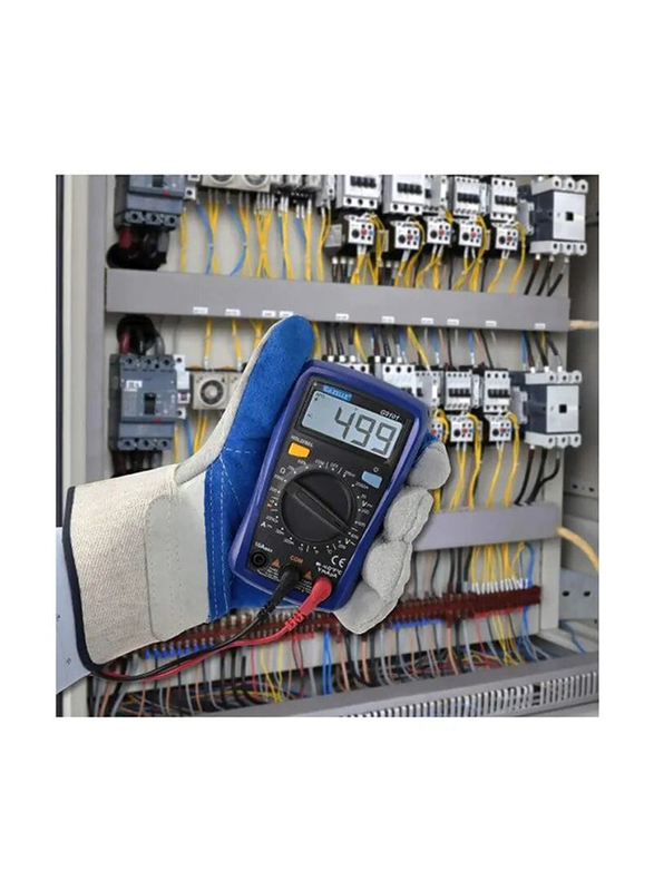 Gazelle Digital Multimeter with LCD and Buzzer, G9101, Blue/Black