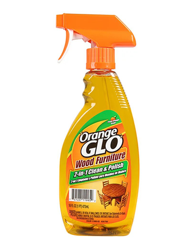 

Orange Glo Wood Furniture 2-in-1 Clean and Polish, 16oz