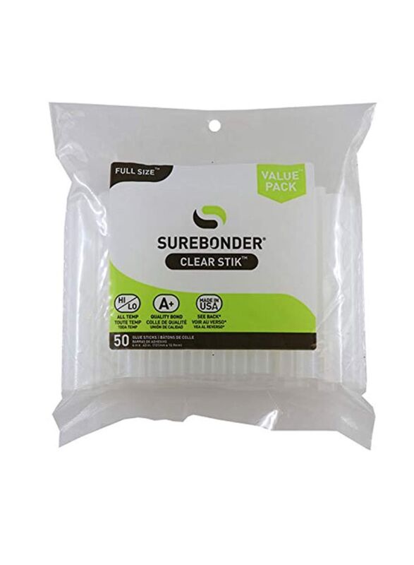 

Surebonder Glue Stick Set, 50 Piece, Clear