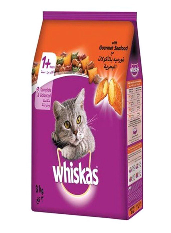 

Whiskas Gourmet Seafood Brown Dry Cat Food, 3 Kg