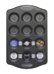 Wilton Excelle Elite 12-Cup Muffin Mould, 19.4x16.9x2.2inch, Grey