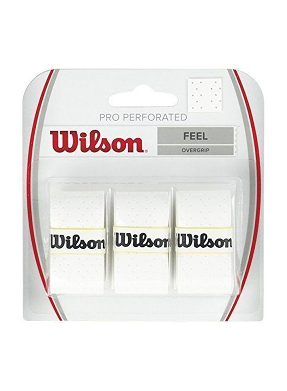 

Wilson Pro Overgrip, 3 Pieces, White
