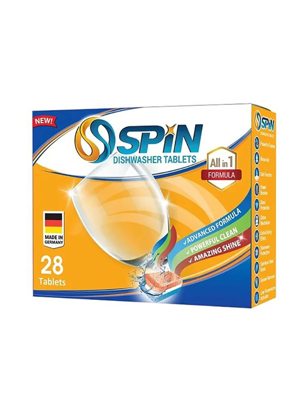 

Spin All In 1 Dishwasher Tablets, 28 Tablets