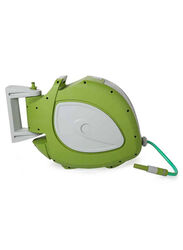 Homeworks Auto-Rewind Garden Watering Hose Reel, Multicolour