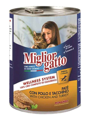 Miglior Gatto Pate Con Pollo E Tacchino with Chicken and Turkey, 400 grams