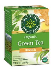 Traditional Medicinals Ginger Green Tea, 24g