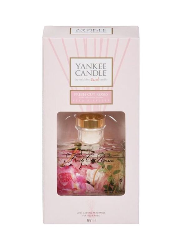 

Yankee Candle Fresh Cut Roses Diffuser, 88ml, Pink/Black/Gold