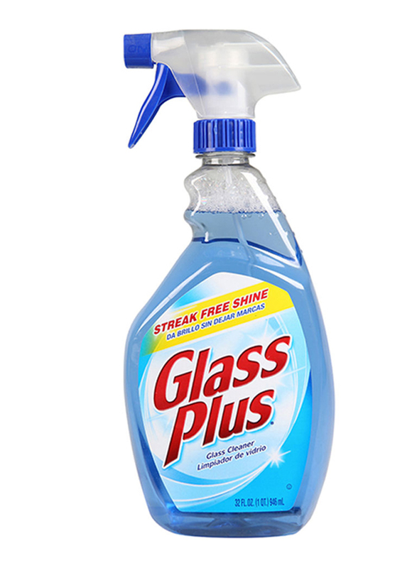 

Glass Plus Heavy Duty Glass Cleaner, Blue, 946ml
