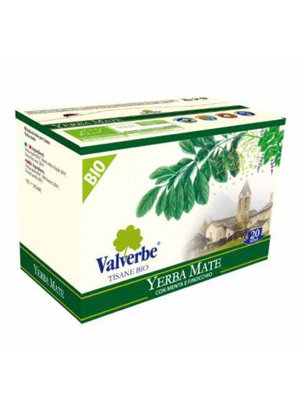 

Valverbe Bio Yerba Mate Tea, Pack of 20 x 30g