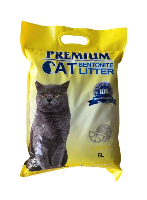 

Premium Bentonite Lemon Cat Litter, Multicolour, 5 Liter