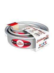 Fat Daddios 3 Piece Round Cake Pan, 3 x 2,5 x 2,7 x 2inch, Silver