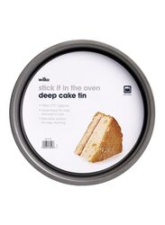 Wilko Carbon Steel Deep Cake Pan, 19 cm, Grey