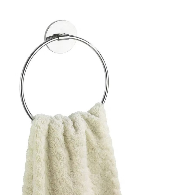 

Wenko Turbo-Loc Wall Towel Ring, Chrome, 17 x 19.5 x 1.5 cm