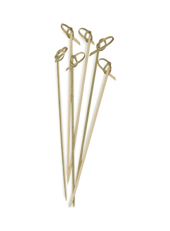 

RSVP International 50-Piece Bamboo Appetizer Knot Picks, Brown