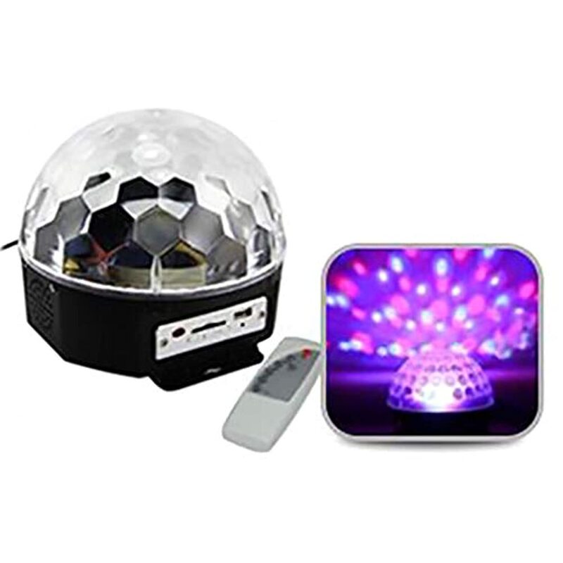 

Generic Remote Controlled Disco Light & Speaker with USB & SD Card Slot, Black