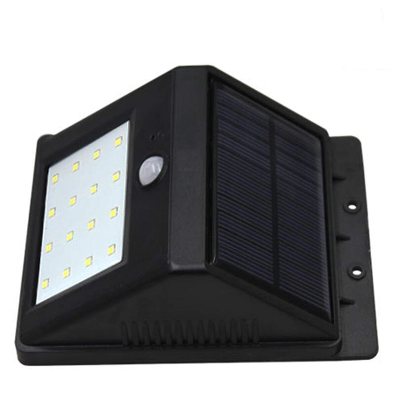 

Generic Bright Outdoor Solar Motion Sensor Detector Wall Lamp, Black