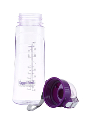 Royalford 750ml Plastic Water Bottle, RF5222, Clear/Purple
