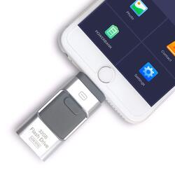 Y-Disk 256GB OTG 3 in 1 Pen Drive High Speed USB 3.0 Memory Stick Drives USB Flash Drive, Silver