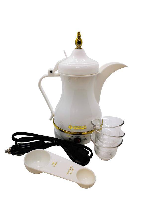 

Gulf Dalla 400ml Arabic Electric Coffee Maker, GA-C9844, White/Gold