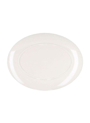 Royalford 16-inch Oval Plate, White