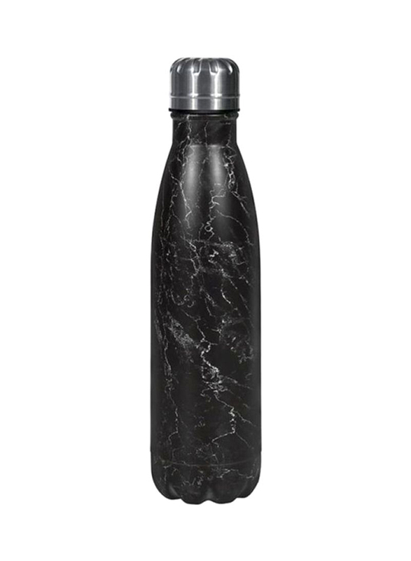 Royalford 500ml Double Wall Insulated Water Bottle, Black/White