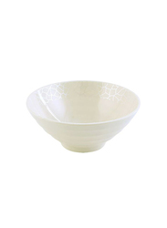 Royalford 5-inch Melamine Round Soup Bowl, RF4494, White Pearl